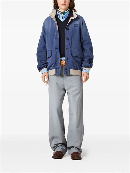 Blouson in twill old washed MIU MIU | ML1492190XF04XB